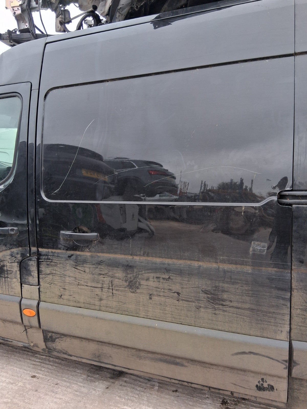 2021 NISSAN NV400 MK1 NS PASSENGER SIDE LEFT BARE SLIDING DOOR BLACK