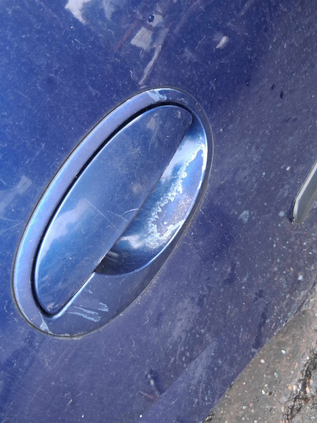 2005 VAUXHALL CORSA C OSR DRIVER SIDE REAR RIGHT COMPLETE DOOR BLUE