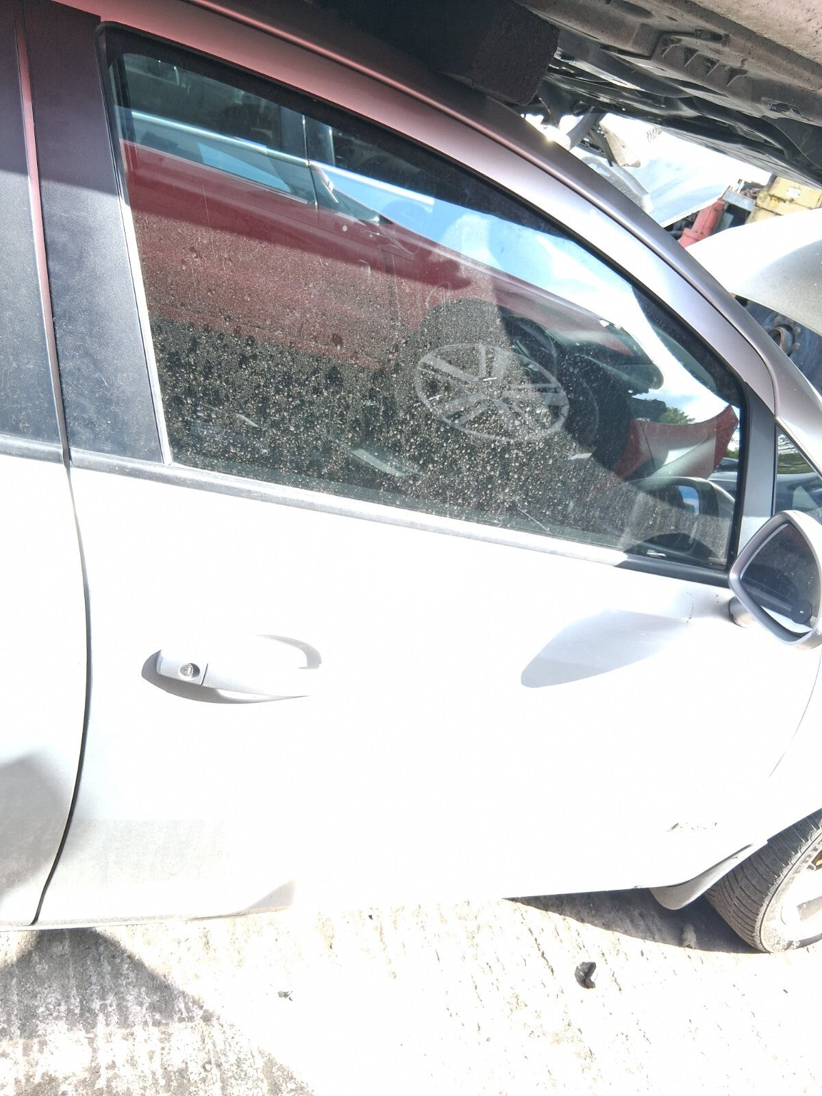 2009 VAUXHALL CORSA D OSF DRIVER SIDE FRONT COMPLETE DOOR STAR SILVER III Z157