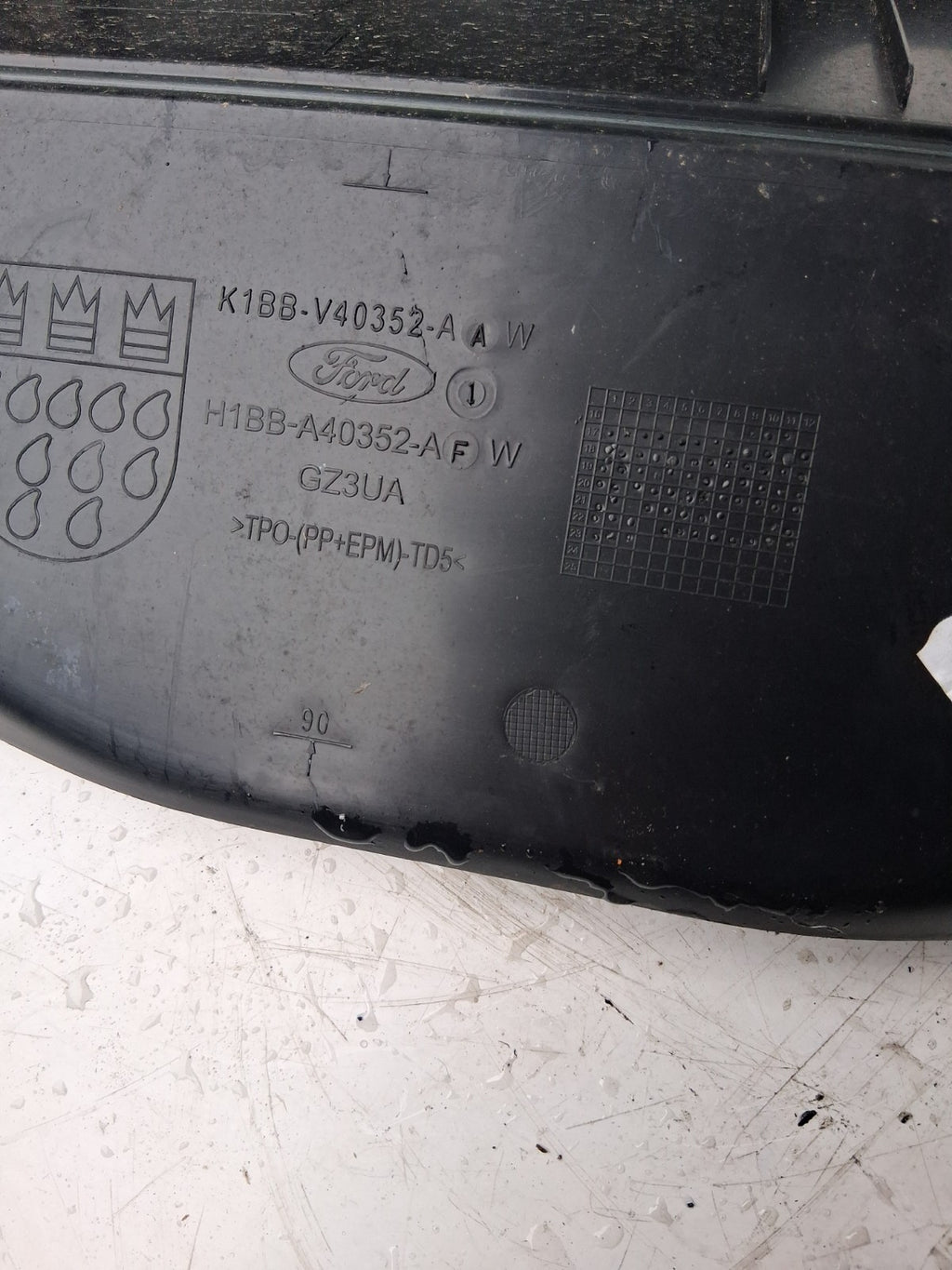 2023 FORD FIESTA BOOT LINER / COVER K1BBBV40352