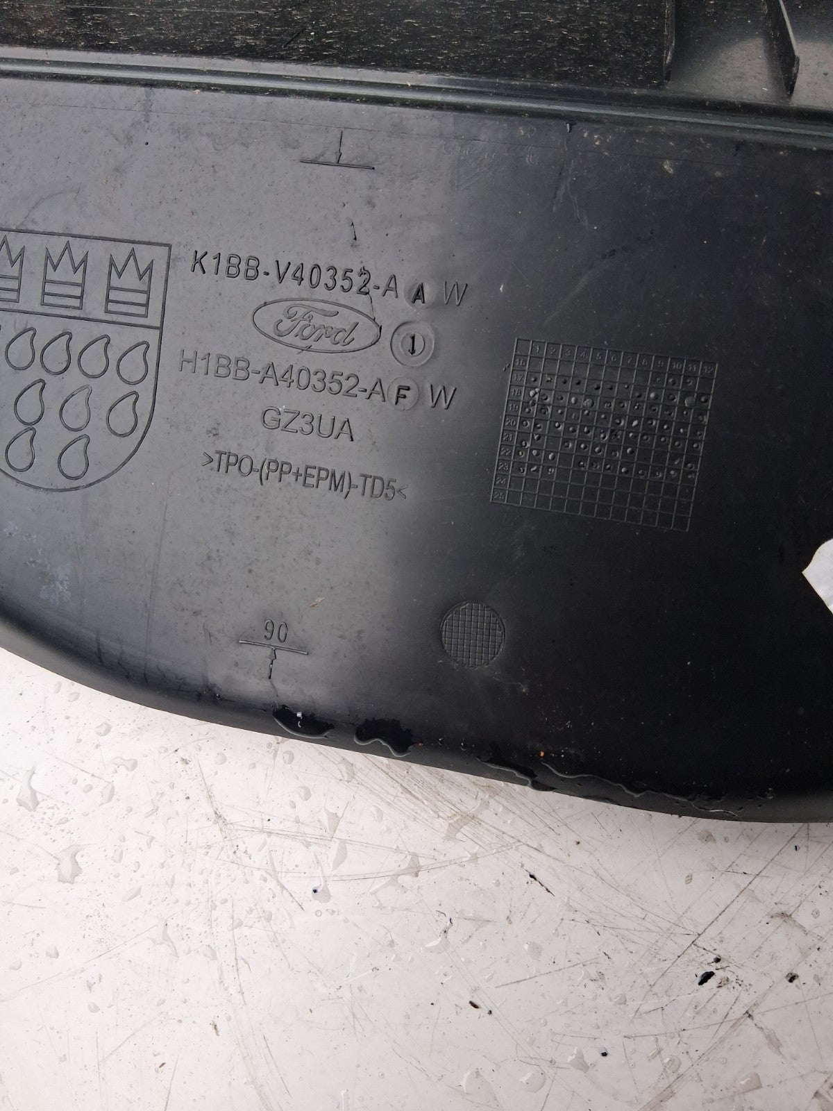 2023 FORD FIESTA BOOT LINER / COVER K1BBBV40352