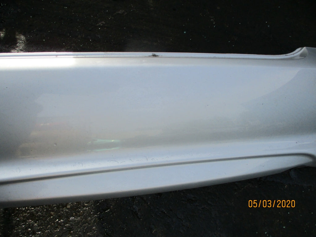 NISSAN ALMERA 2002 COMPLETE REAR BACK PLASTIC BUMPER MUD FLAP GUARD SILVER