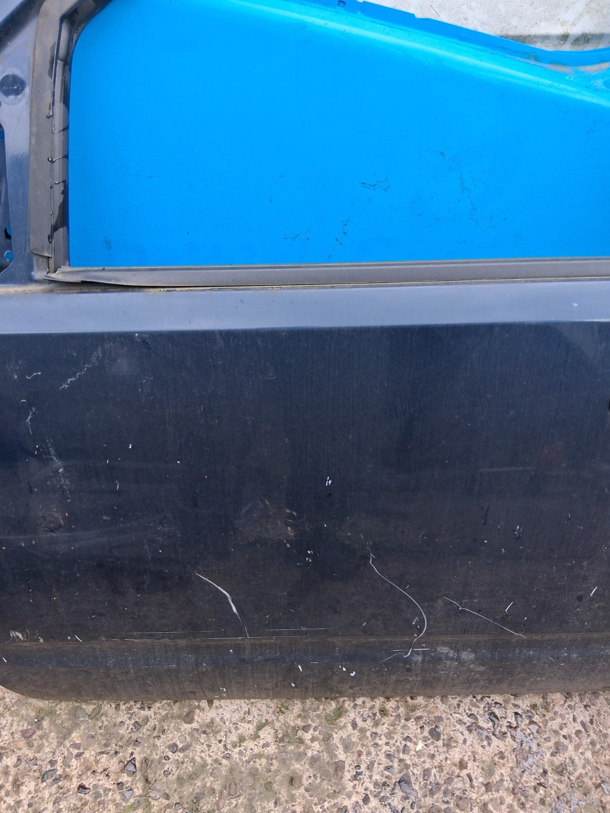 2006 NISSAN PATHFINDER R51 NSF PASSENGER SIDE FRONT LEFT BARE DOOR BLUE BW9