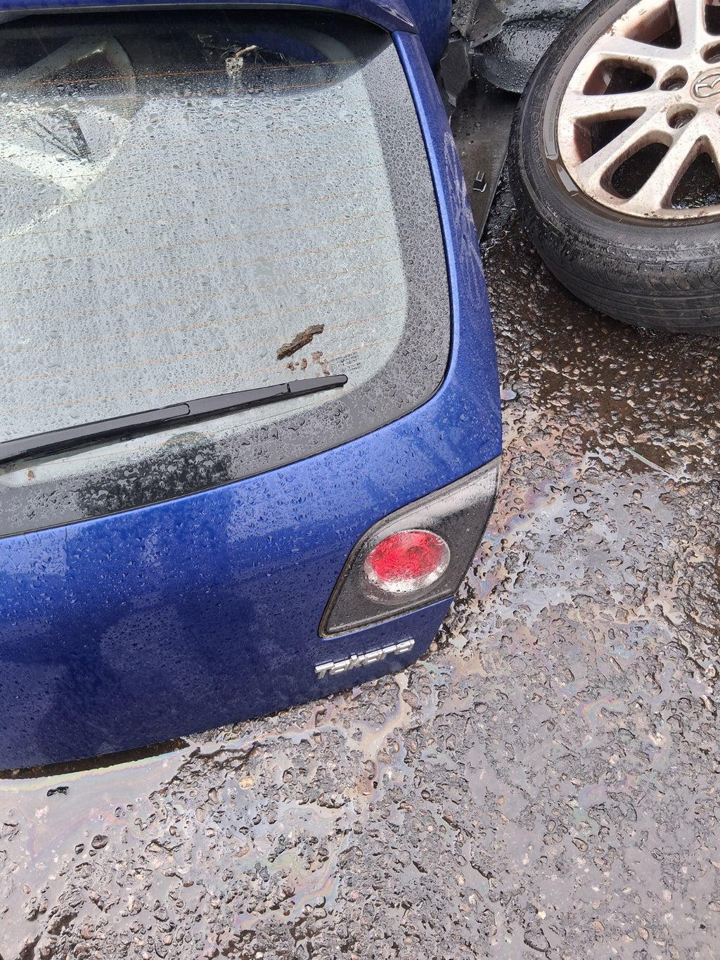 2008 MAZDA 3 BL TAKARA COMPLETE REAR TAILGATE BOOTLID BLUE