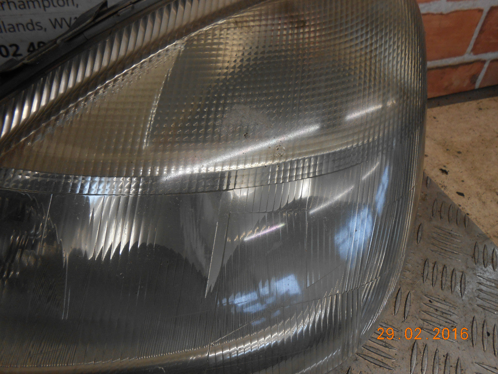 MERCEDES A CLASS W168 1999 NSF PASSENGER SIDE FRONT LIGHT HEADLIGHT 16882003641