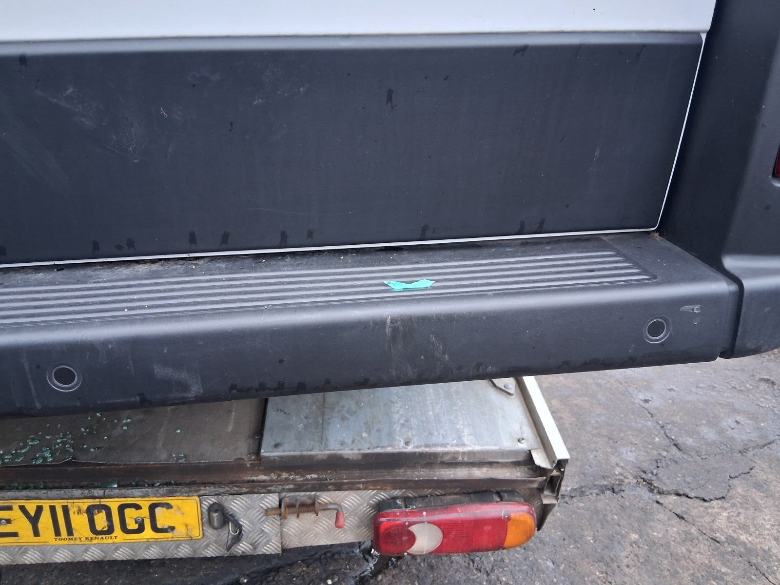 2025 FIAT DUCATO MK3 HIGH ROOF COMPLETE REAR BUMPER WITH PDC SENSORS BLACK