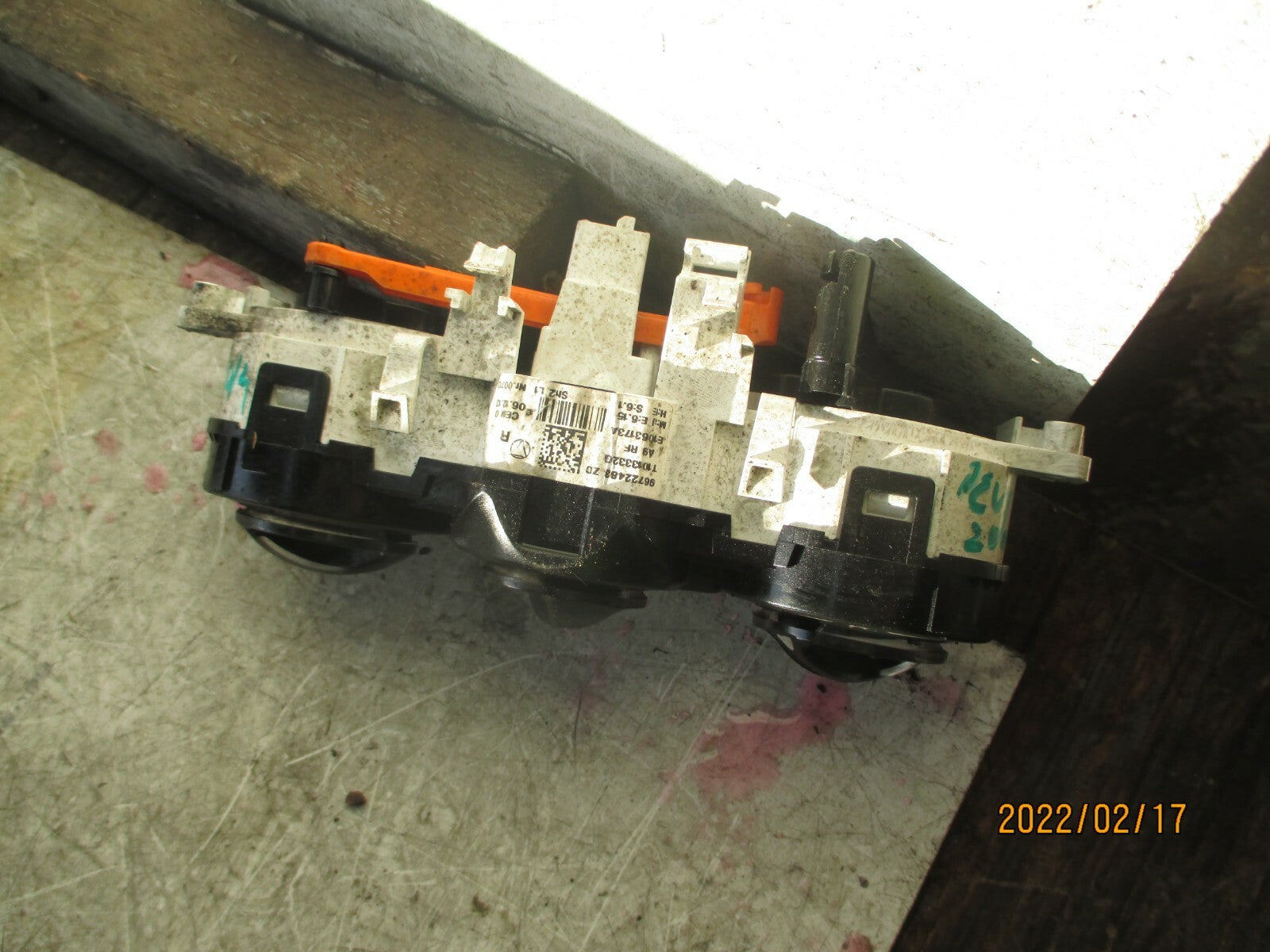 PEUGEOT 208 2018 HEATER AC CLIMATE CONTROL SWITCH PANEL 96722483ZD