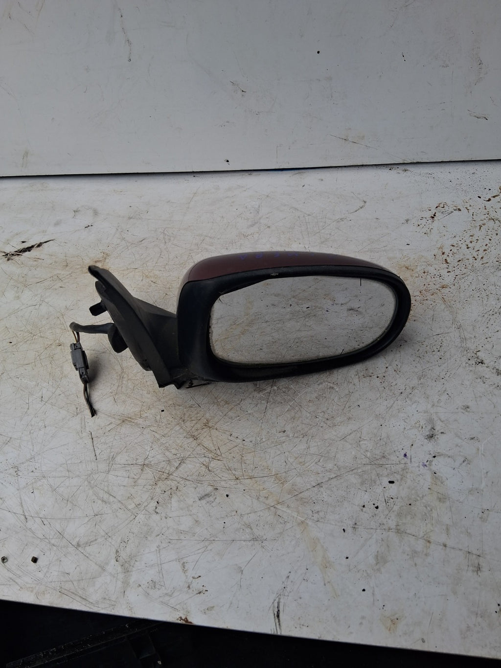 2005 NISSAN ALMERA RED OSF DRIVER RIGHT OFF SIDE WING MIRROR 015827