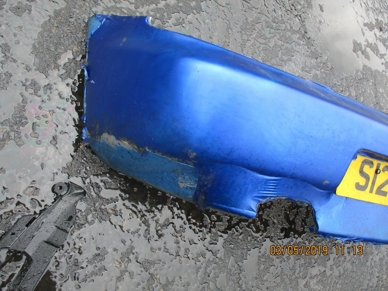 BMW Z3 E36 COMPLETE REAR BUMPER BLUE