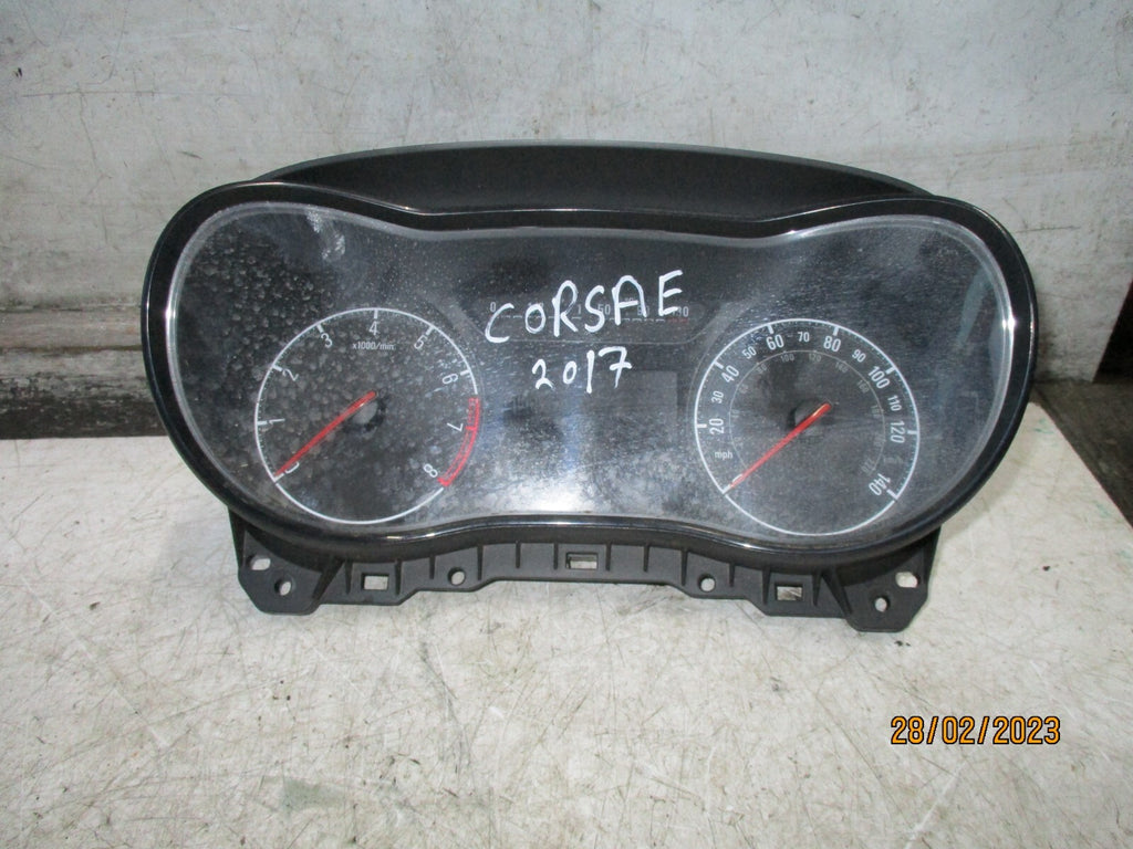 VAUXHALL CORSA E 2017 SPEEDO SPEEDOMETER INSTRUMENT CLUSTER 39107237