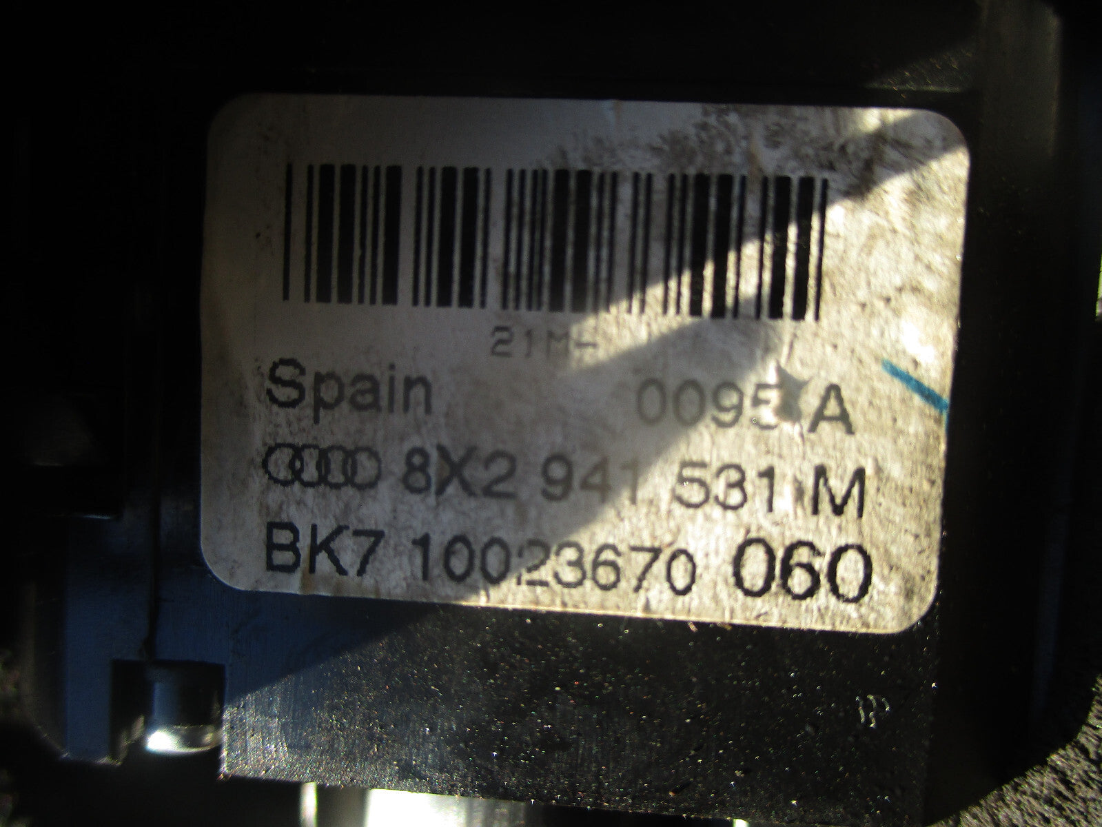 AUDI A1 8X 2015 HEADLIGHT SWITCH CONTROL 8X2941531M