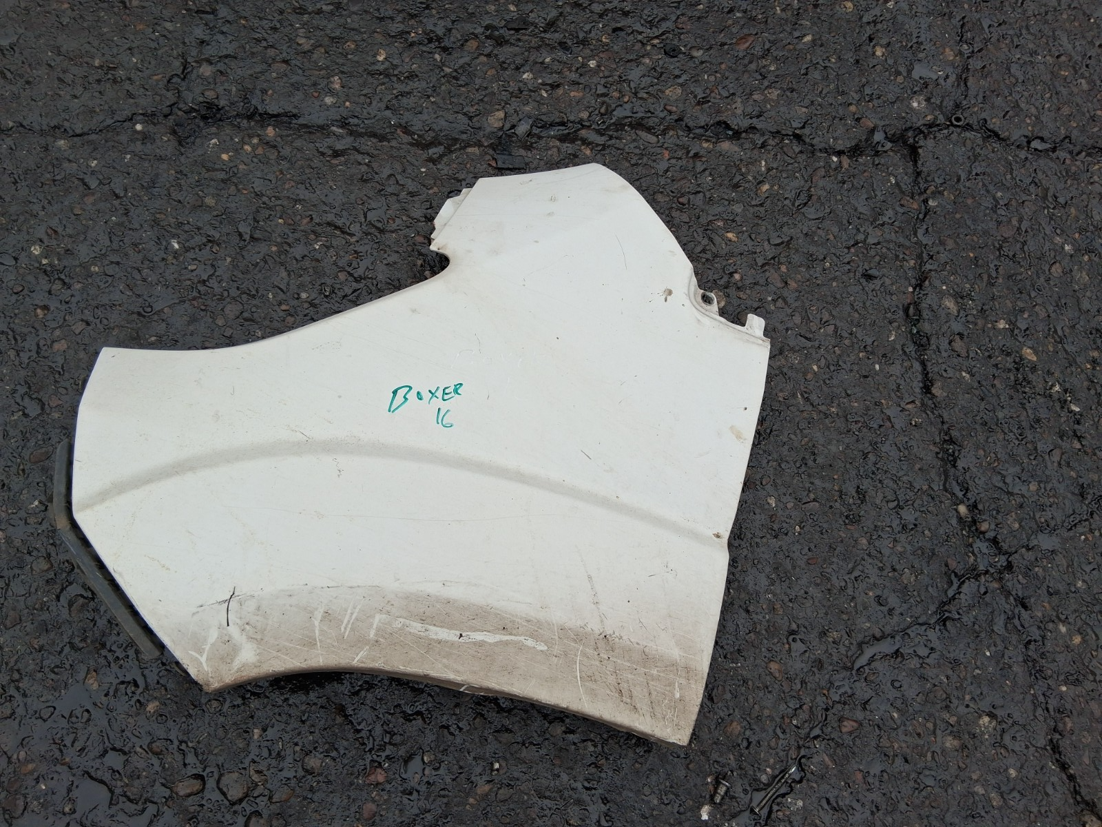 2016 PEUGEOT BOXER MK3 NSF FRONT LEFT PASSENGER SIDE WING PANEL WHITE