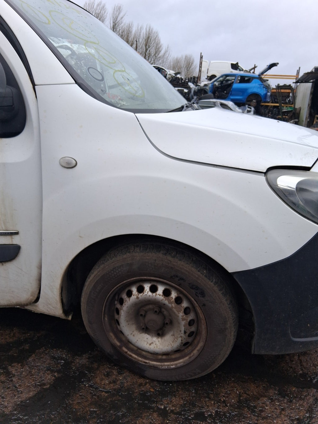 2016 MERCEDES CITAN W415 OSF DRIVER SIDE FRONT RIGHT WING PANEL WHITE