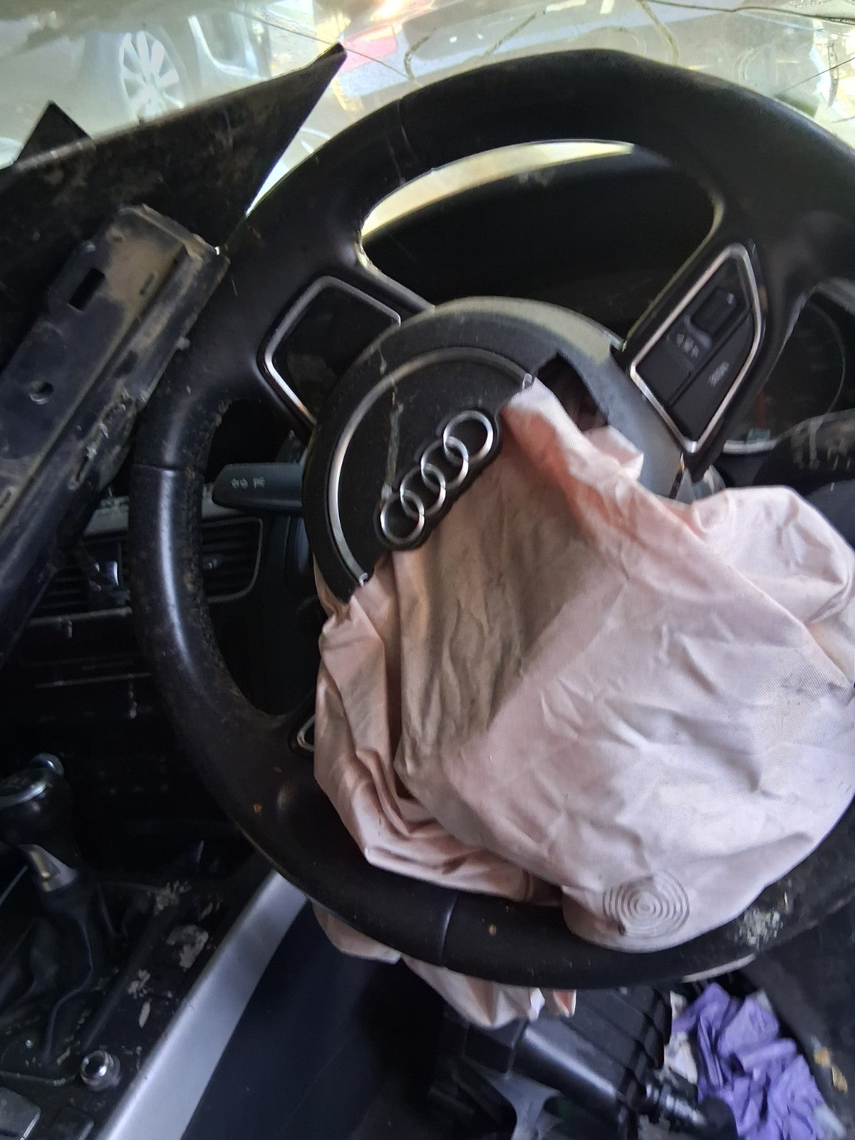 2015 AUDI A5 HATCHBACK MULTIFUNCTIONAL STEERING WHEEL BLACK