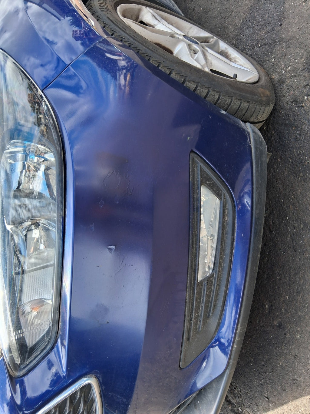 2015 FORD FOCUS MK3 FACELIFT FRONT COMPLETE BUMPER DEEP IMPACT BLUE HF
