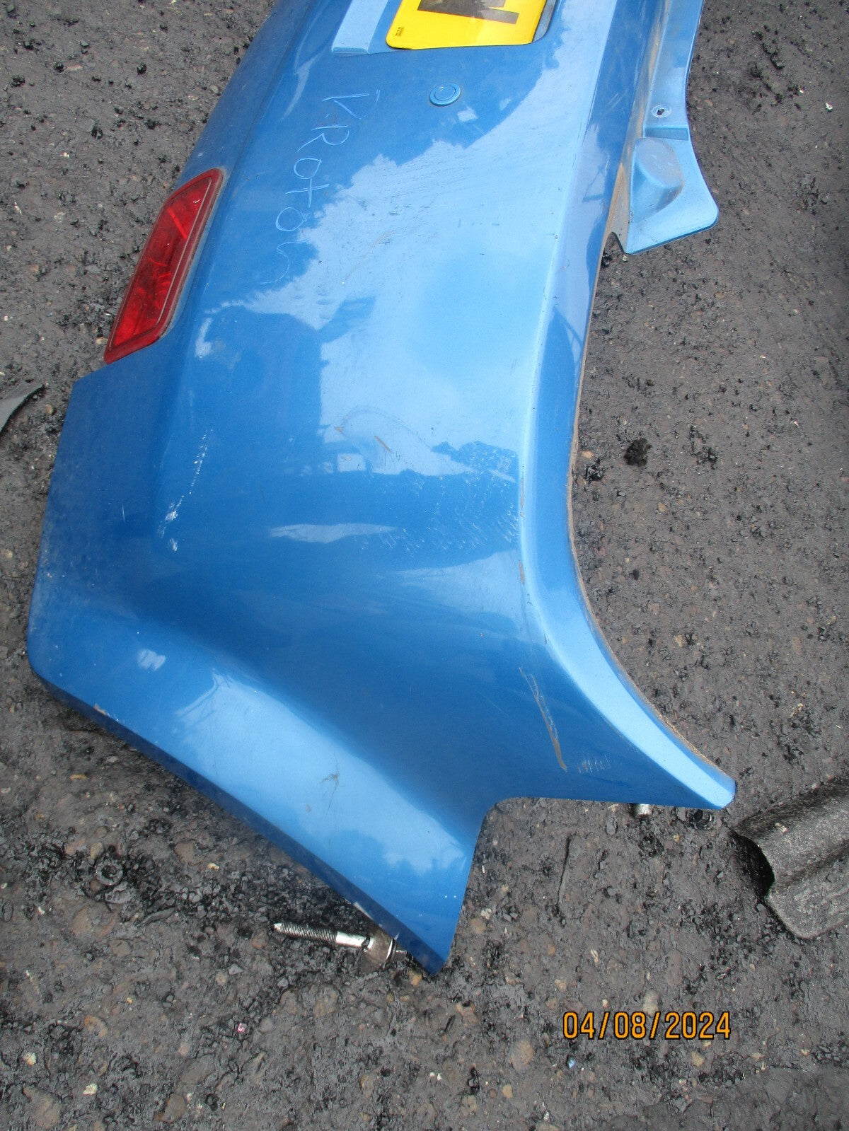 PROTON SAVVY 2009 REAR COMPLETE BUMPER FOG LIGHT BLUE