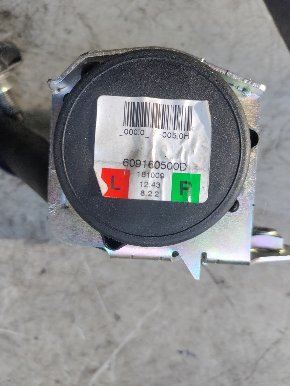 VAUXHALL CORSA E 2018 5 DOOR PASSENGER OR DRIVER REAR SEAT BELT 609160500D