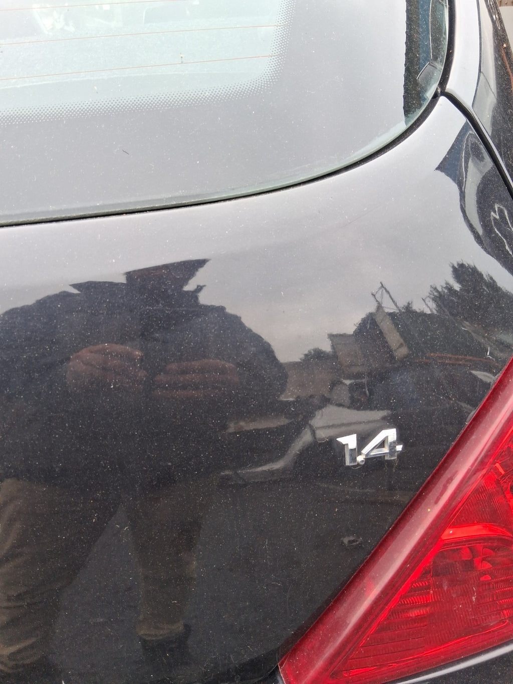 2009 VAUXHALL CORSA D REAR BOOTLID TAILGATE COMPLETE BLACK