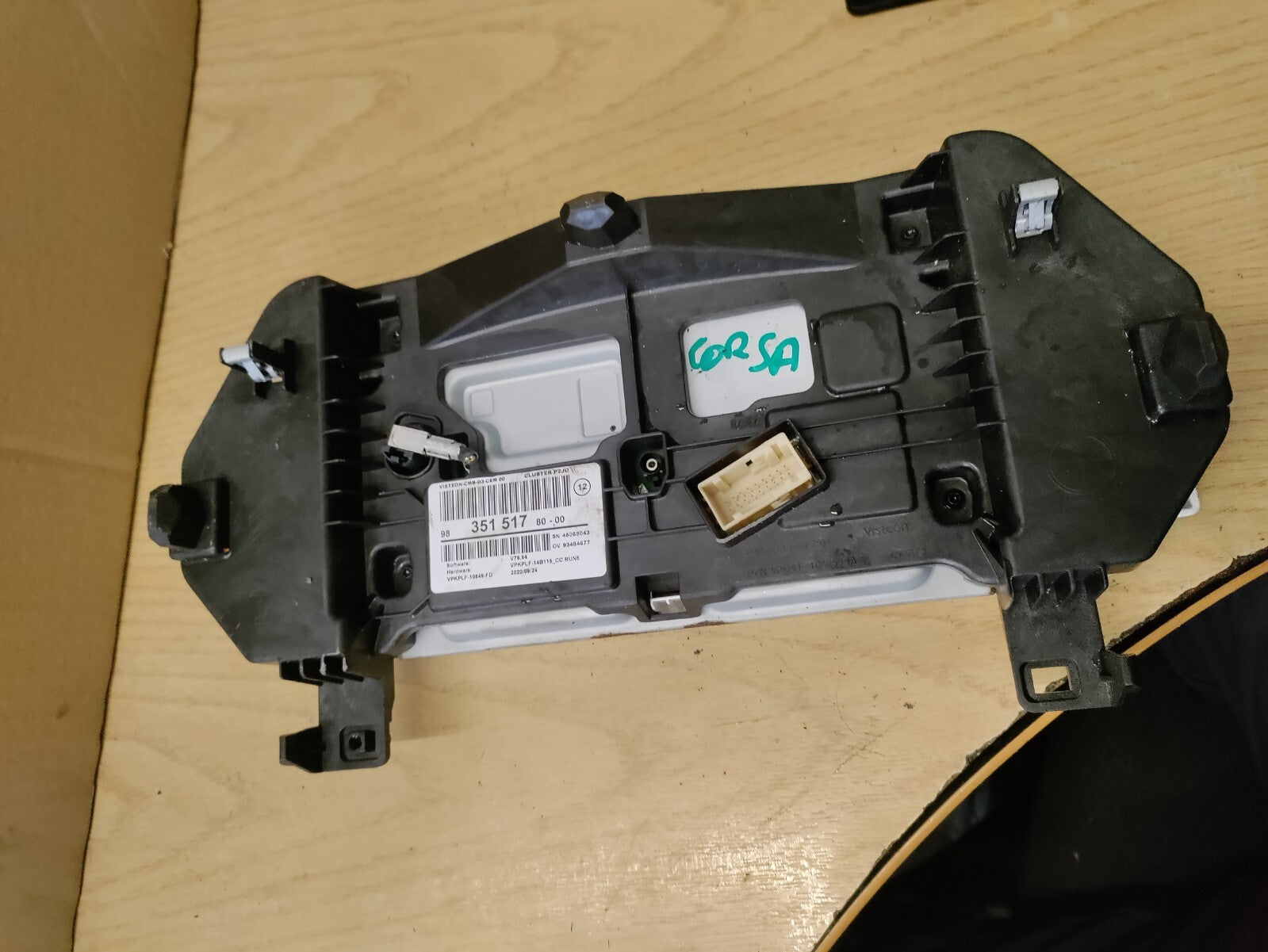 VAUXHALL CORSA F 2020 1.2 PETROL INSTRUMENT CLUSTER DIGITAL SPEEDO 9835151780