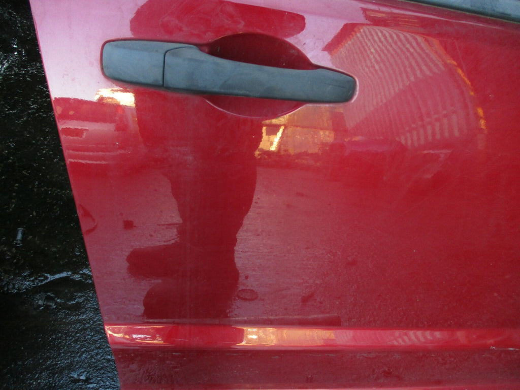 DODGE CALIBER 2008 COMPLETE OSF DRIVER SIDE FRONT DOOR GLASS HANDLE CARD IN RED