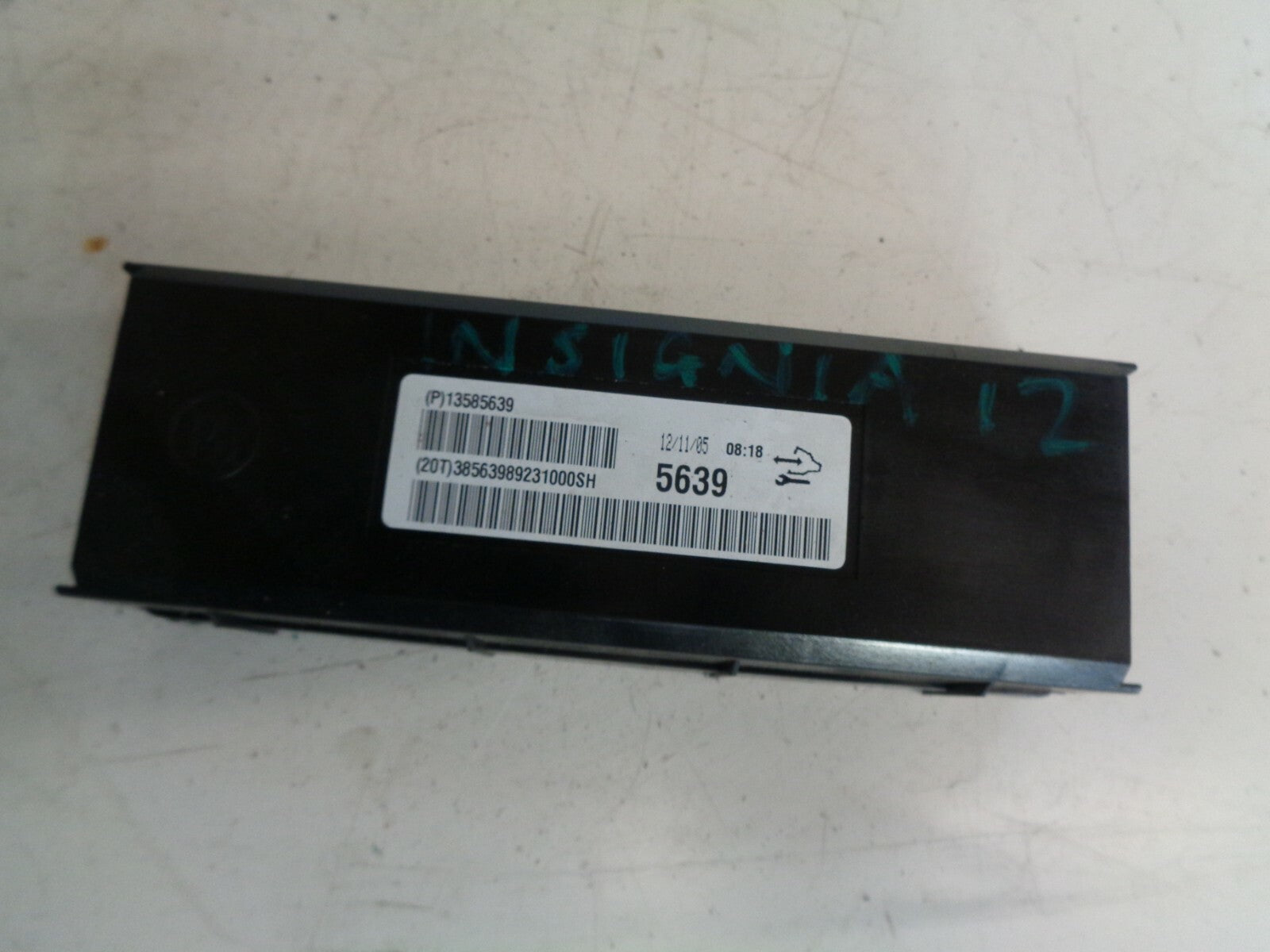 VAUXHALL INSIGNIA 2012 2.0 CDTI HEATER CONTROL MODULE 13585639