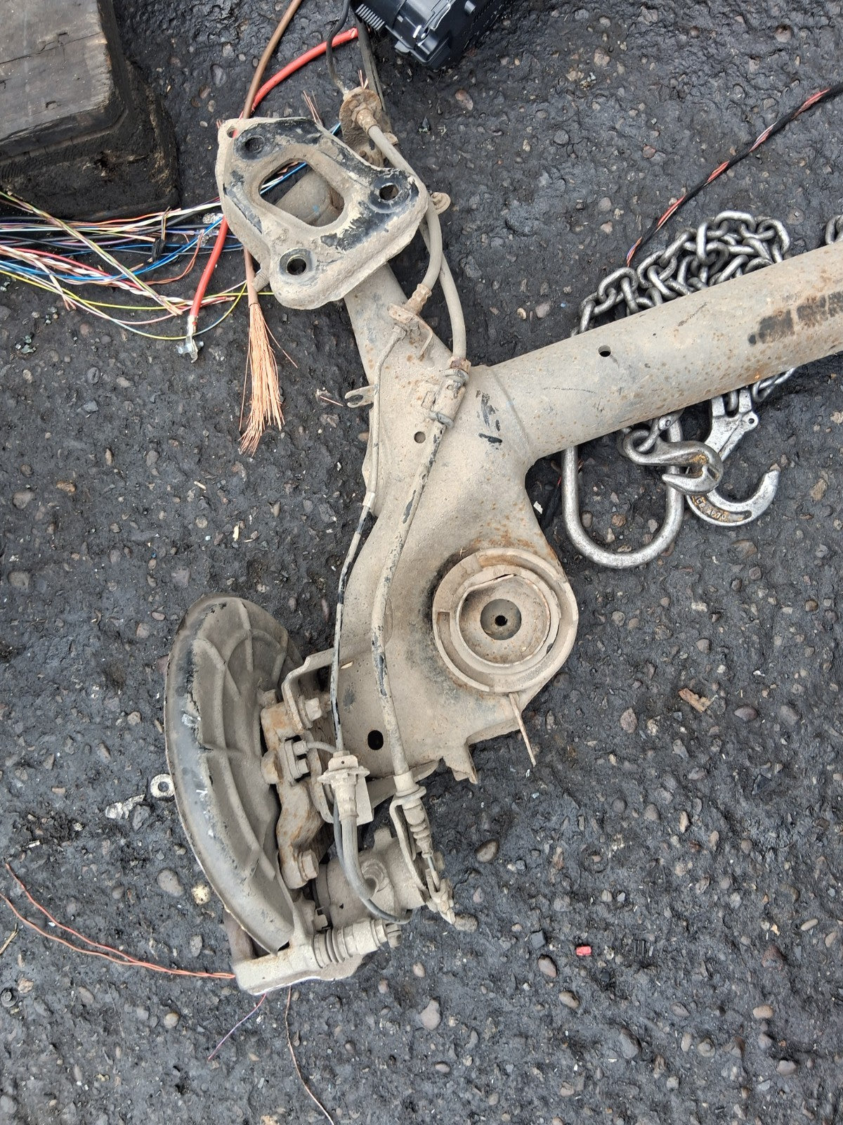 2016 VAUXHALL CORSA E REAR AXLE BEAM DISC TYPE