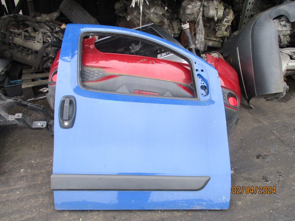 PEUGEOT BIPPER 2015 OSF DRIVER SIDE FRONT DOOR BLUE