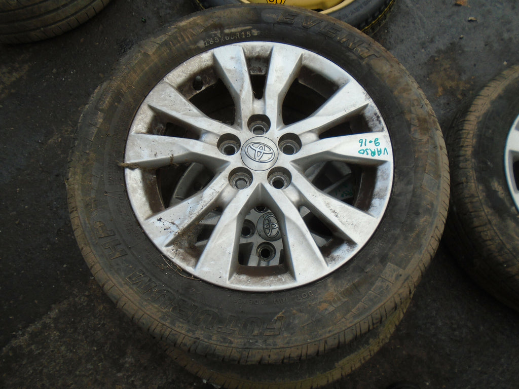 TOYOTA VERSO 2016 15 INCH SINGLE ALLOY WHEEL WITH TYRE 185/65R15 REF 2