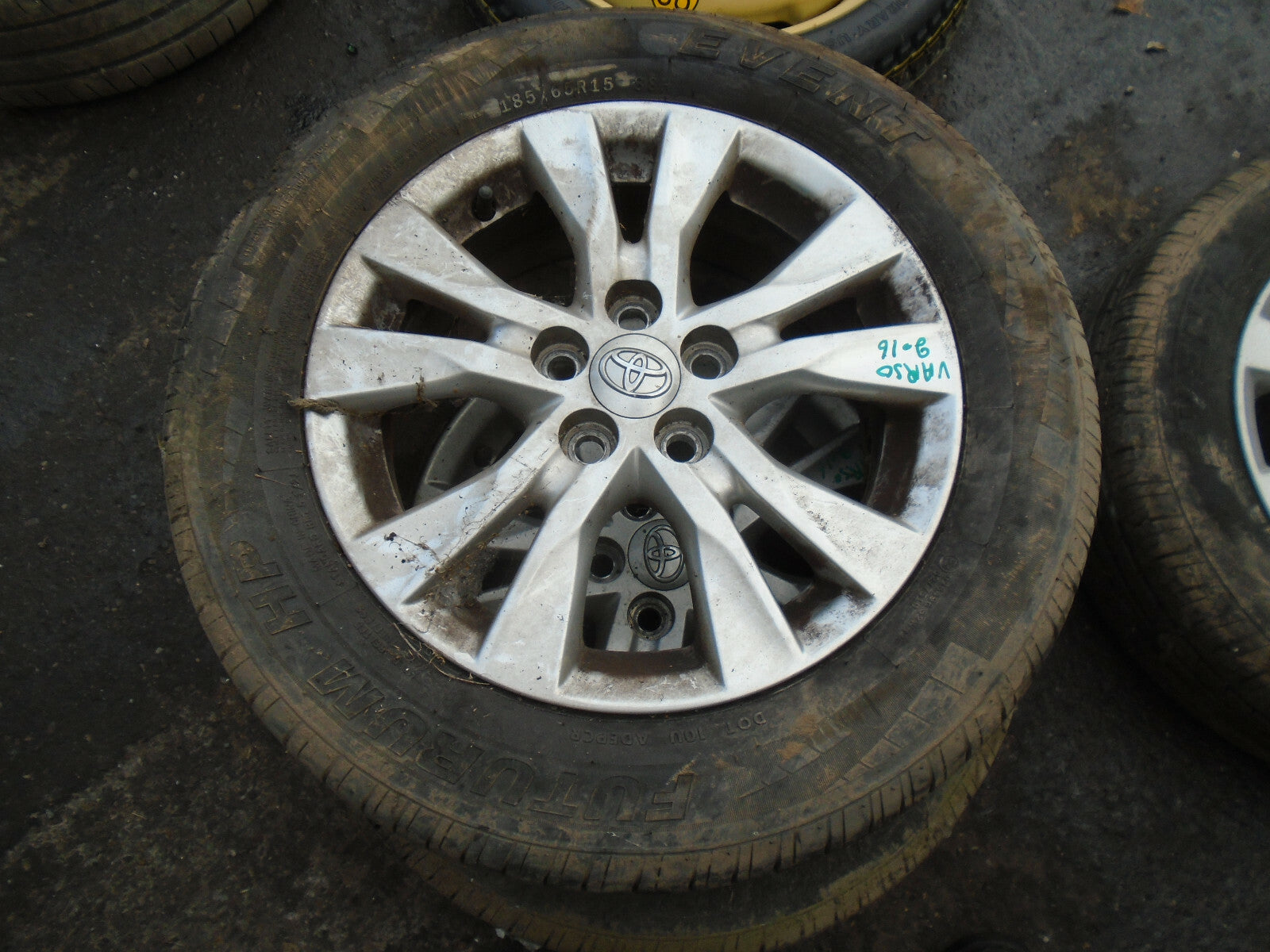 TOYOTA VERSO 2016 15 INCH SINGLE ALLOY WHEEL WITH TYRE 185/65R15 REF 2