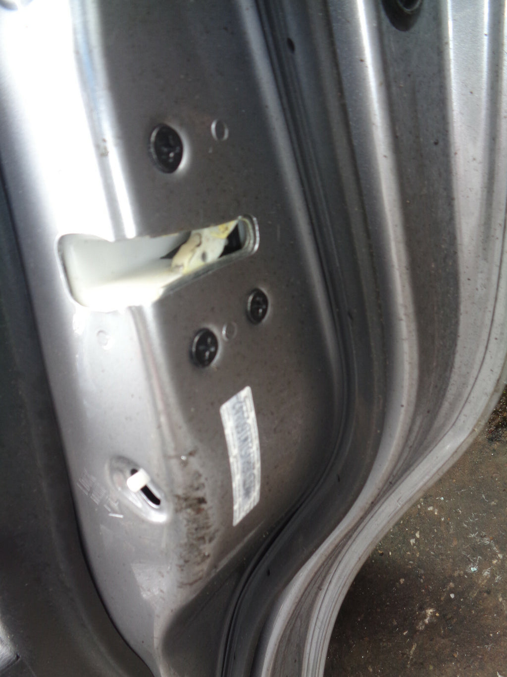 MAZDA 2 DJ MK3 2015 OSR DRIVER SIDE REAR DOOR GREY