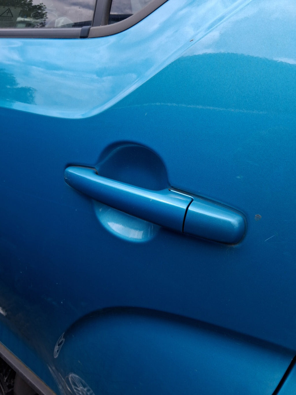 2022 SUZUKI IGNIS SZ5 NSR PASSENGER SIDE EXTERIOR DOOR HANDLE NEON BLUE METALLIC