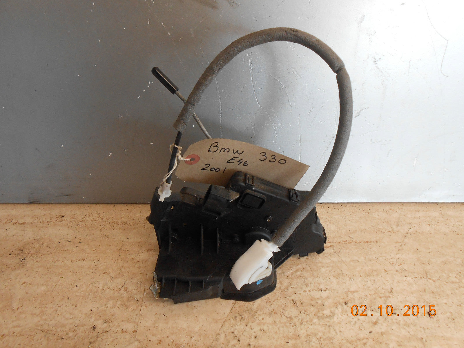 BMW 3 SERIES E46 330 2001 NSR PASSENGER REAR DOOR LOCK MECHANISM MECH HTL245