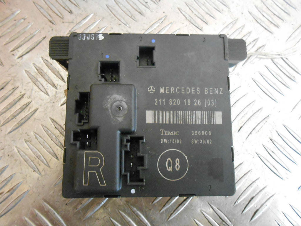 MERCEDES E CLASS W210 2003 E270 CDI OSR DRIVER REAR DOOR CONTROL MODULE
