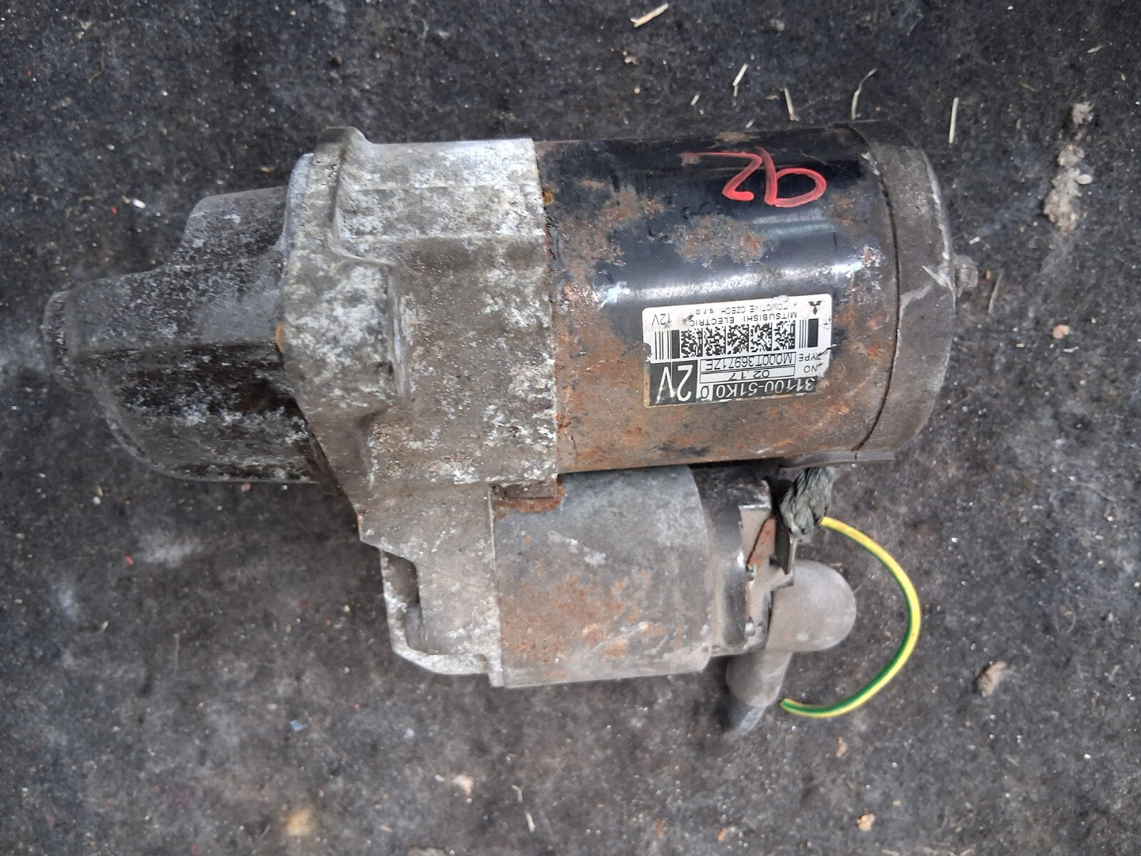 VAUXHALL AGILA MK2 2010 1.2 PETROL STARTER MOTOR 3110051K0