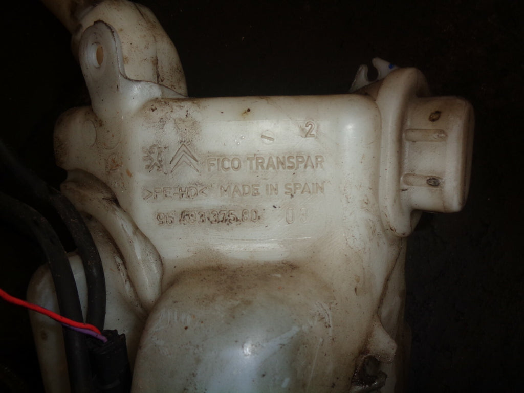 PEUGEOT 207 2008 WINDSCREEN WASHER WATER BOTTLE 9648337580