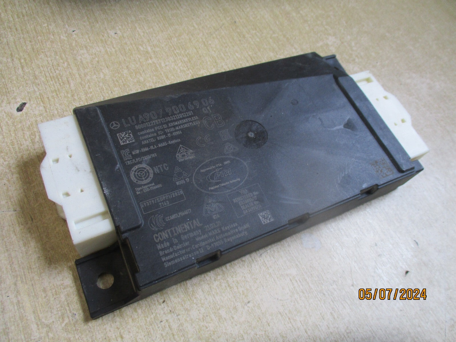 2022 MERCEDES BENZ SPRINTER W907 IGNITION CONTROL MODULE ECU A9079006906