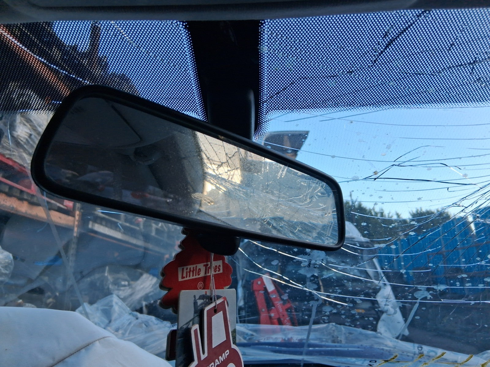 2016 VAUXHALL CORSA E INTERIOR REAR VIEW MIRROR