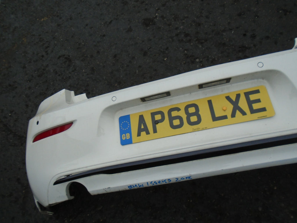 BMW 1 SERIES 2018 F20 F21 WHITE REAR BUMPER SPARES OR REPAIR 51127371756