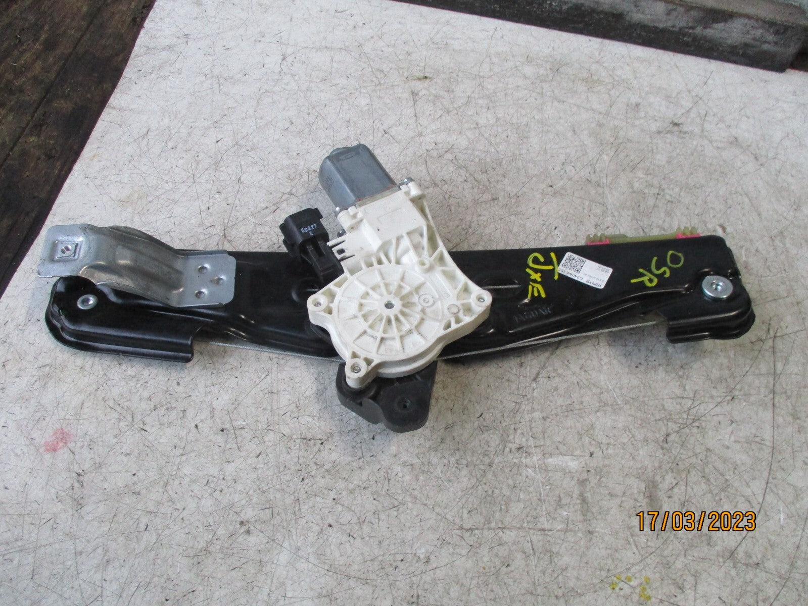 JAGUAR XE 2017 OSR DRIVER SIDE REAR WINDOW MOTOR REGULATOR GX7327000AC