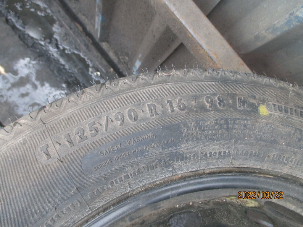 MERCEDES SPARE WHEEL SPACE SAVER TYRE 125/90R16 125 90 16 INCH                 R