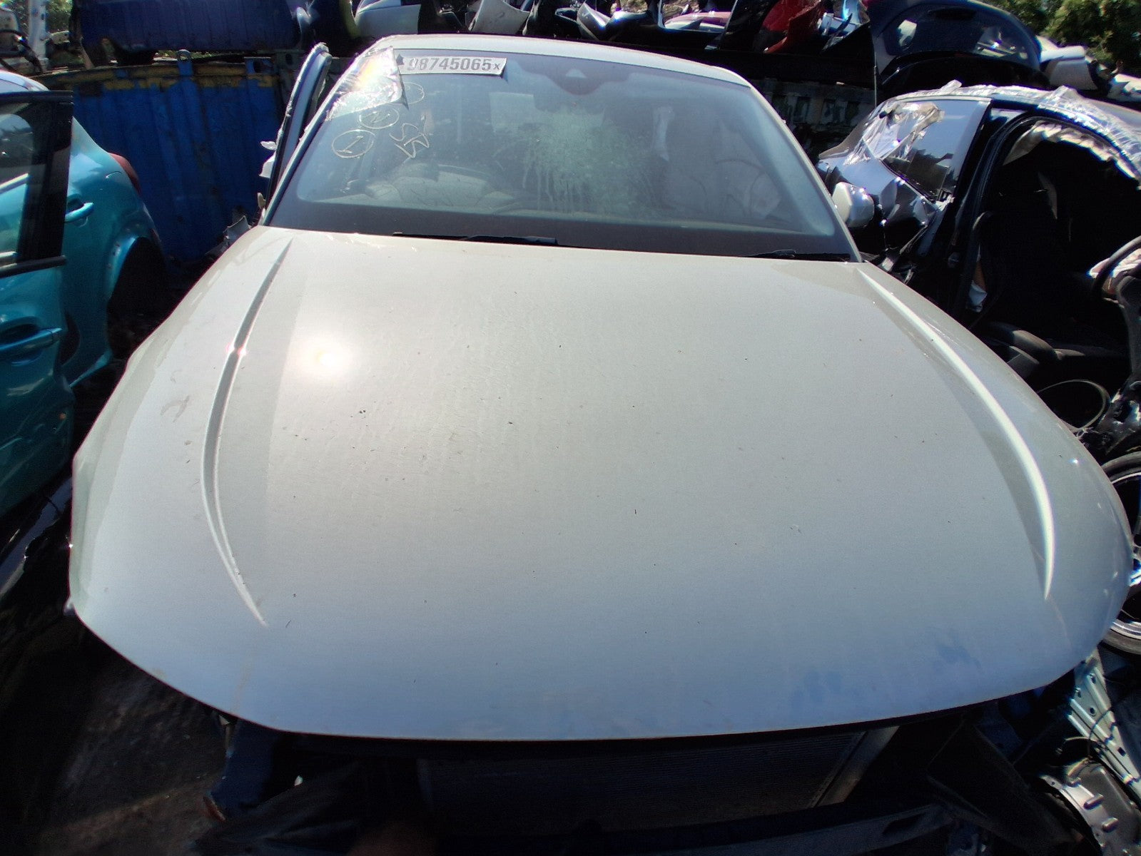 2023 AUDI A1 SPORT MK2 GB FRONT BONNET HOOD PANEL DEW SILVER MET LX7E