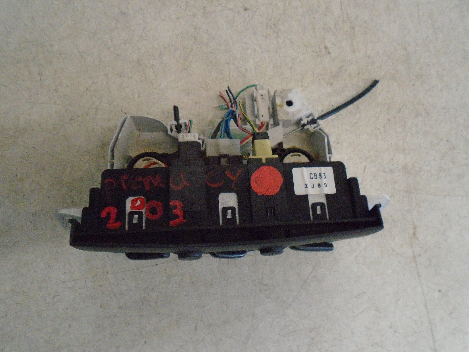 MAZDA PREMACY 2003 HEATER AC CLIMATE CONTROL SWITCH