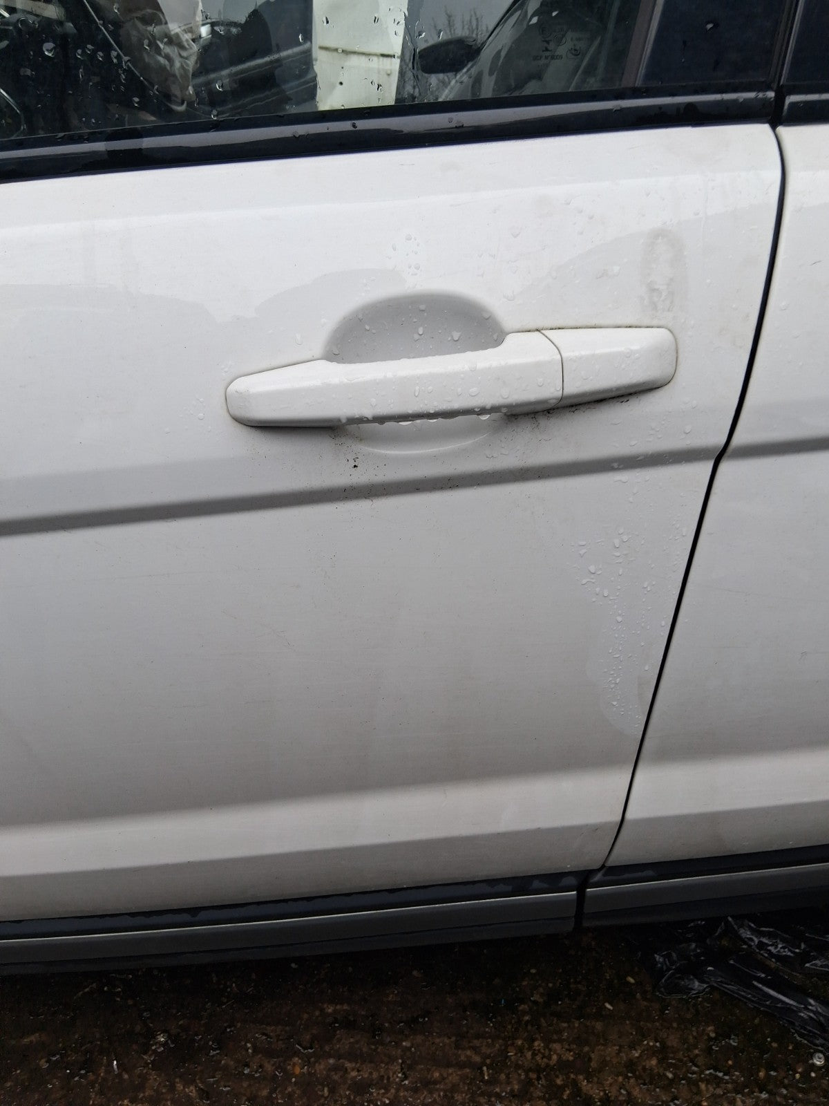 2015 RANGE ROVER EVOQUE L538 NSF PASSENGER SIDE FRONT LEFT BARE DOOR WHITE