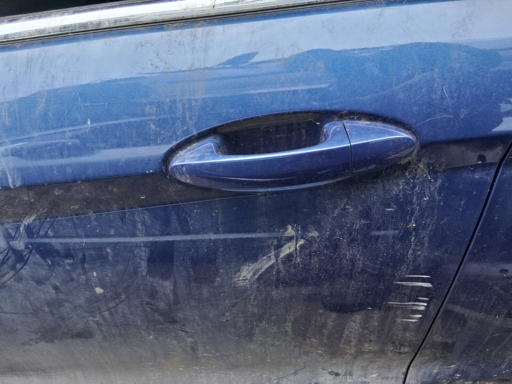 2010 FORD FIESTA MK7 NSF PASSENGER SIDE FRONT LEFT COMPLETE DOOR OCEAN BLUE