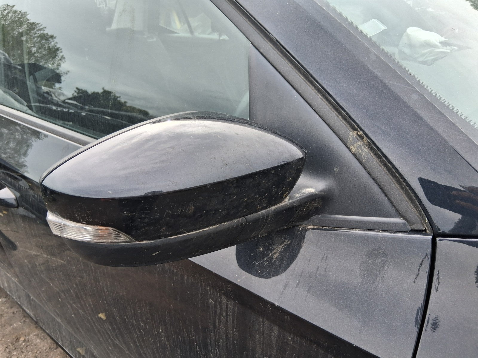 2020 SKODA FABIA MK3 NJ HATCHBACK OSF DRIVER SIDE FRONT RIGHT WING MIRROR BLACK