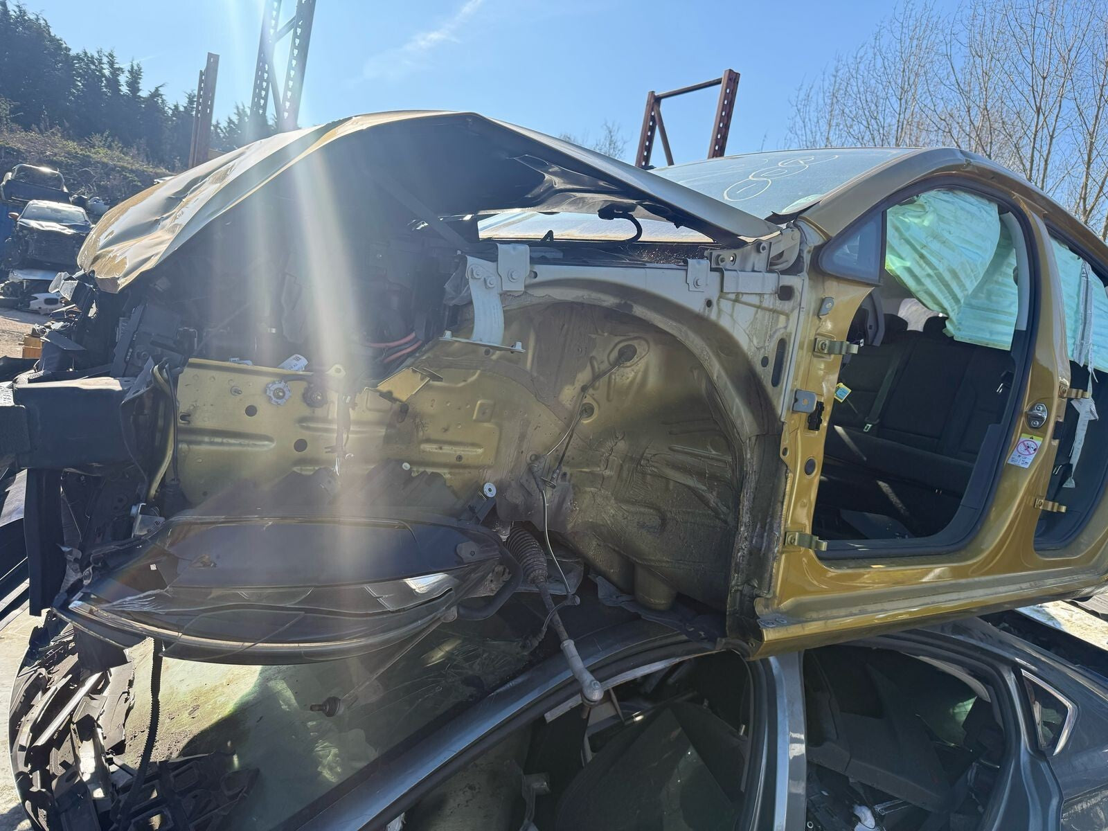 2018 VW VOLKSWAGEN GOLF MK7.5 NSF PASSENGER SIDE FRONT QUARTER CUT