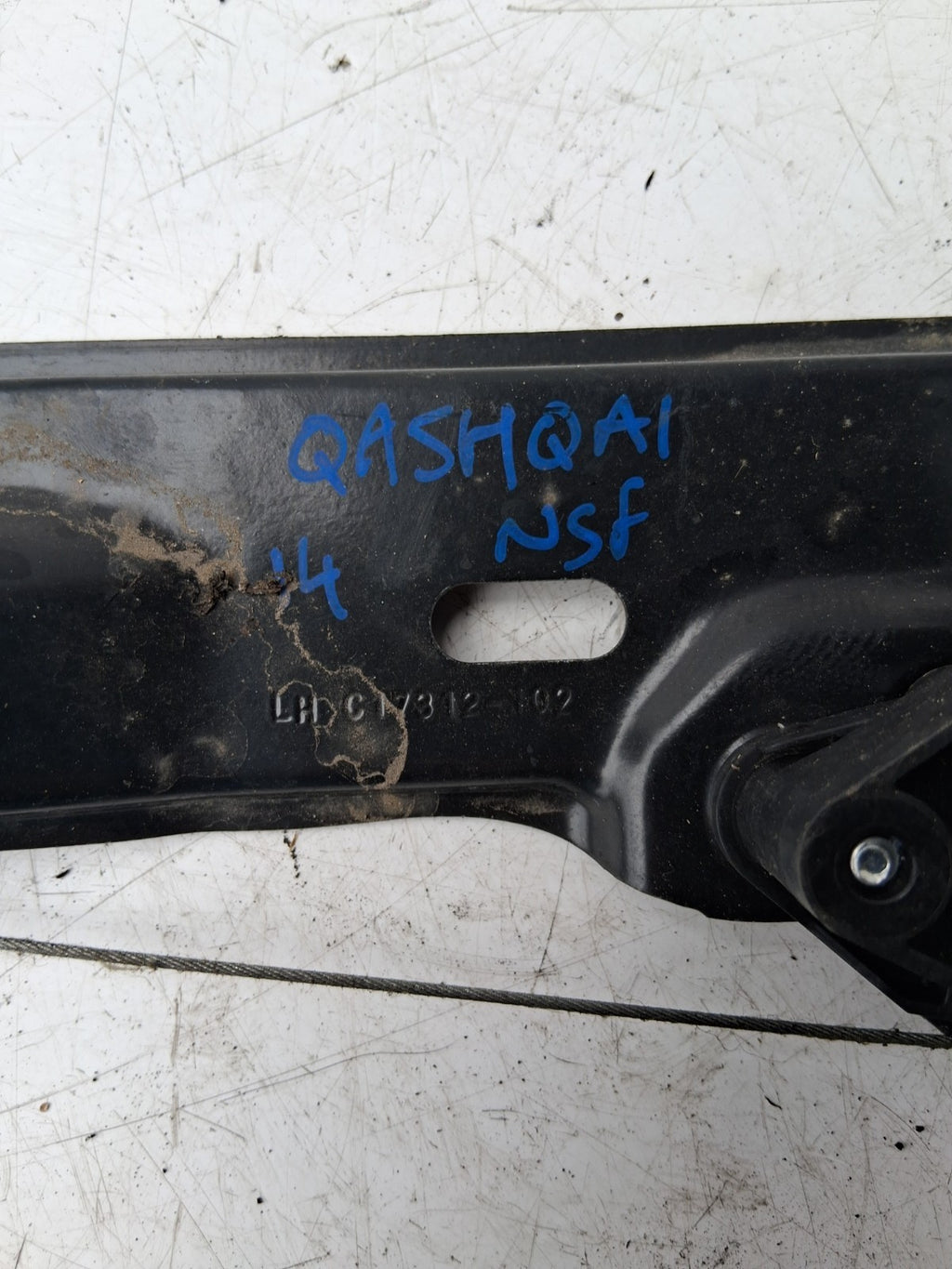 NISSAN QASHQAI MK2 2014 NSF NEAR LEFT DOOR WINDOW REGULATOR & MOTOR 807014EA0B03