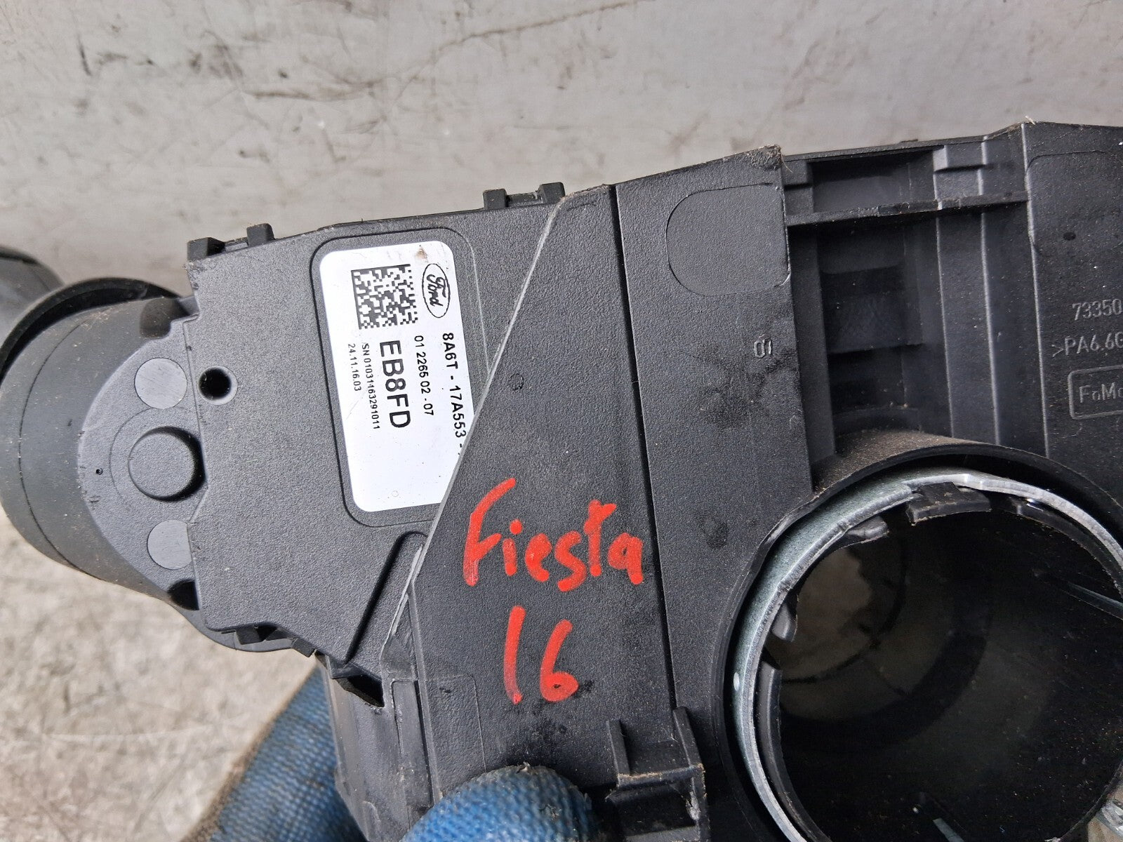 2016 FORD FIESTA MK7 INDICATOR WIPER SWITCH STALK SQUIB RING 8A6T14A664