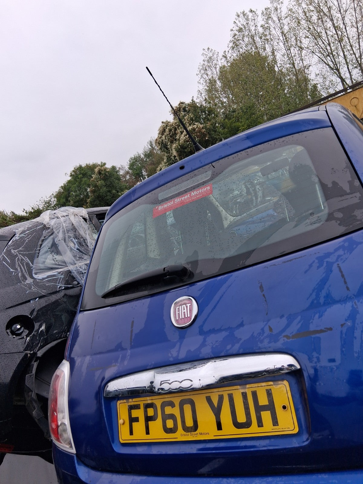 2010 FIAT 500 LOUNGE MK1 COMPLETE TAILGATE BOOT LID BLU MAGNETICO 599/A