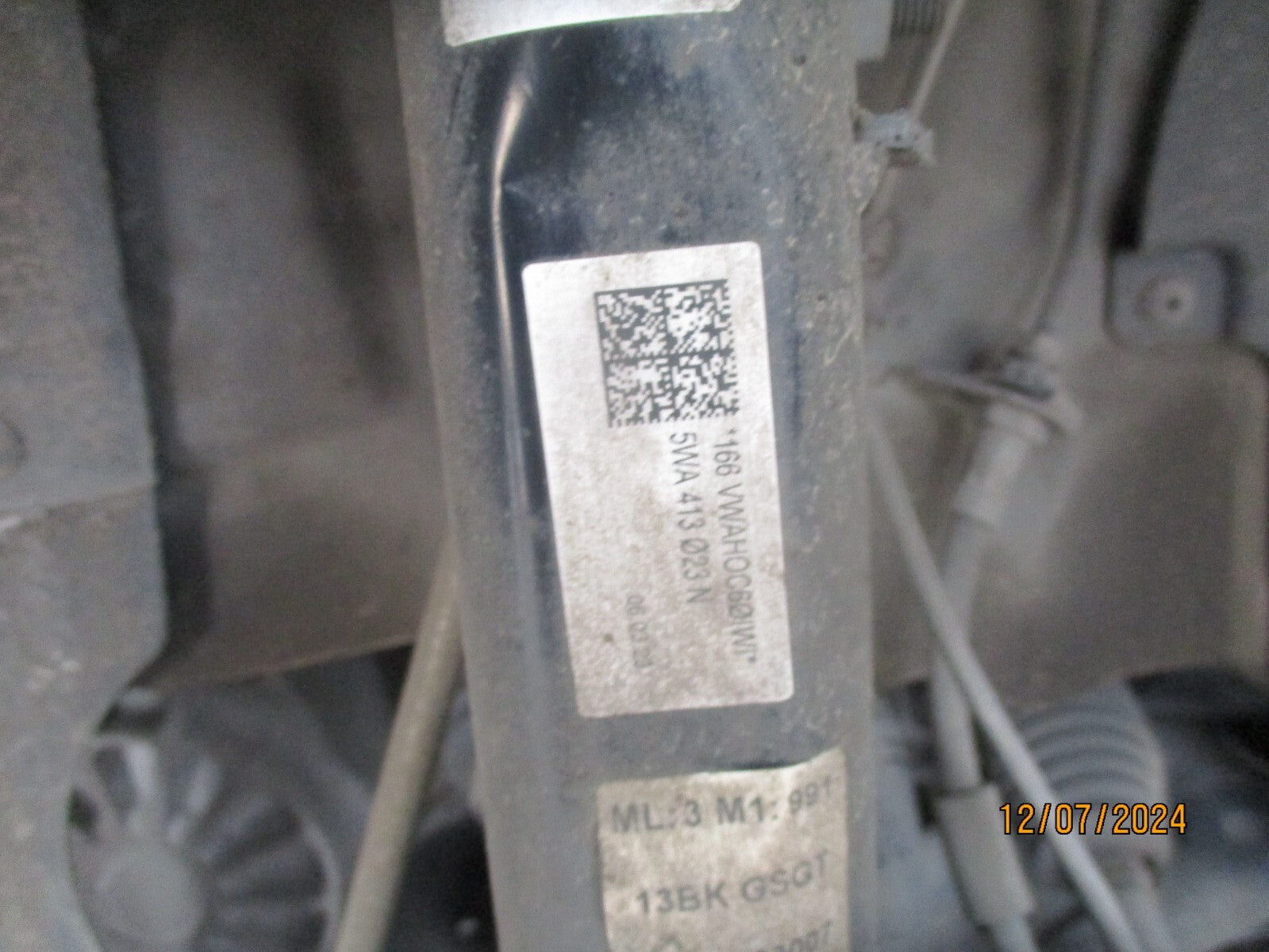 2023 VW VOLKSWAGEN GOLF MK8 1.5 PETROL NSF PASSENGER SHOCK ABSORBER 5WA413023N
